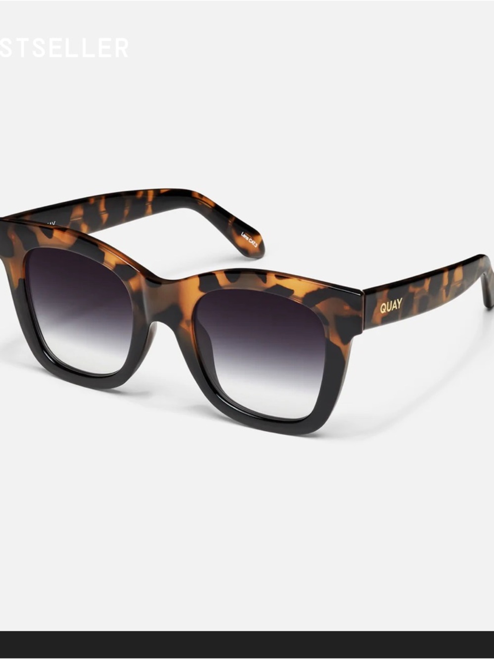 Quay Australia Tortoiseshell Sunglasses with Gradient Purple Lenses - Picture 12 of 13